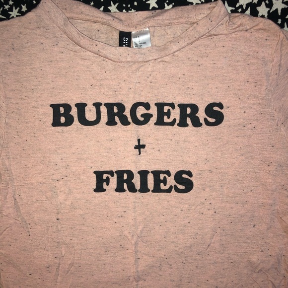 Burger and fries t shirt - Picture 2 of 2